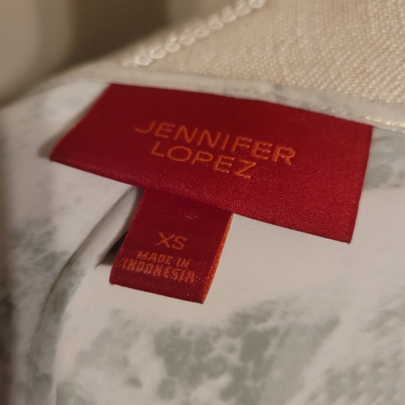 Jennifer Lopez Snake Print Drapey Twist Hem Top XS - Picture 4 of 8